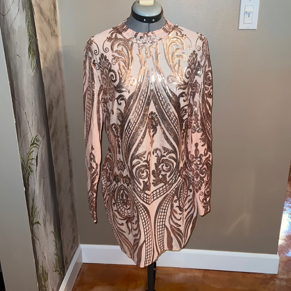 This fitted dress is from a boutique in Las Vegas!
